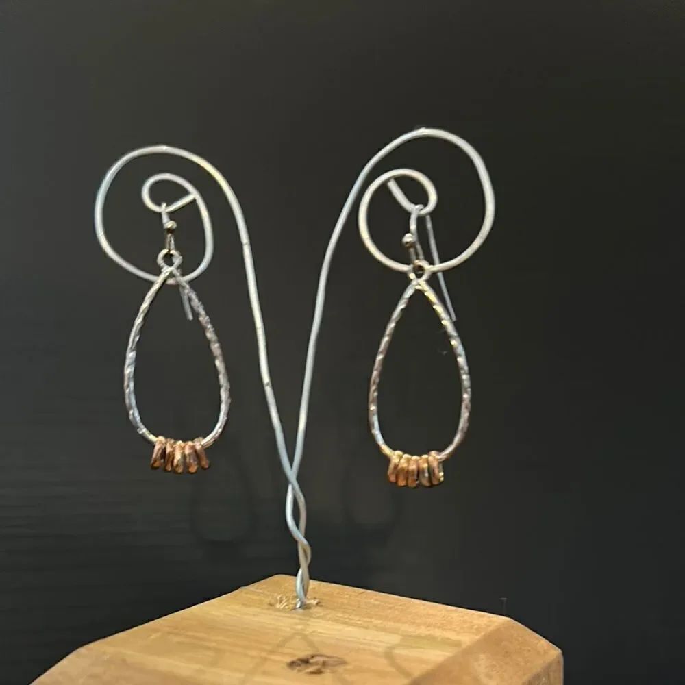 Jewelry | Modern Gold And Silvertwotoneearrings | Poshmark